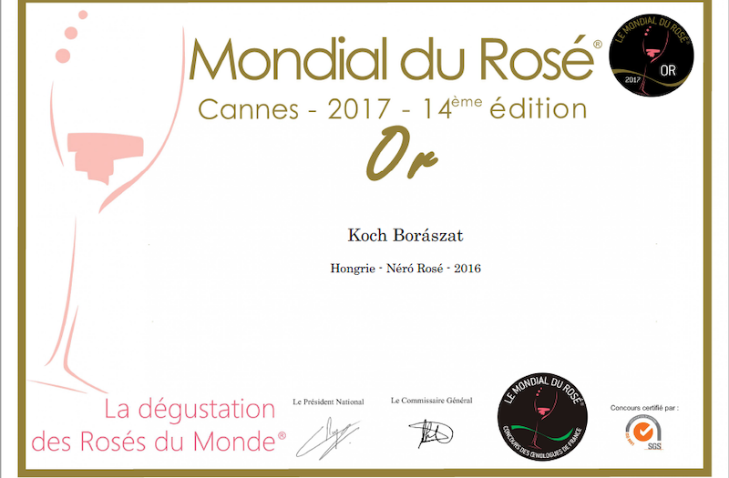 Mondial du Rosé - Cannes aranyérem Rozé világverseny